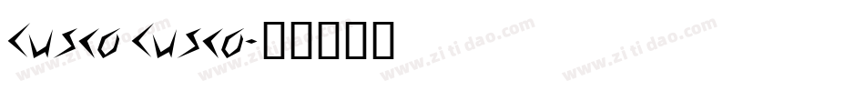 Cusco Cusco字体转换